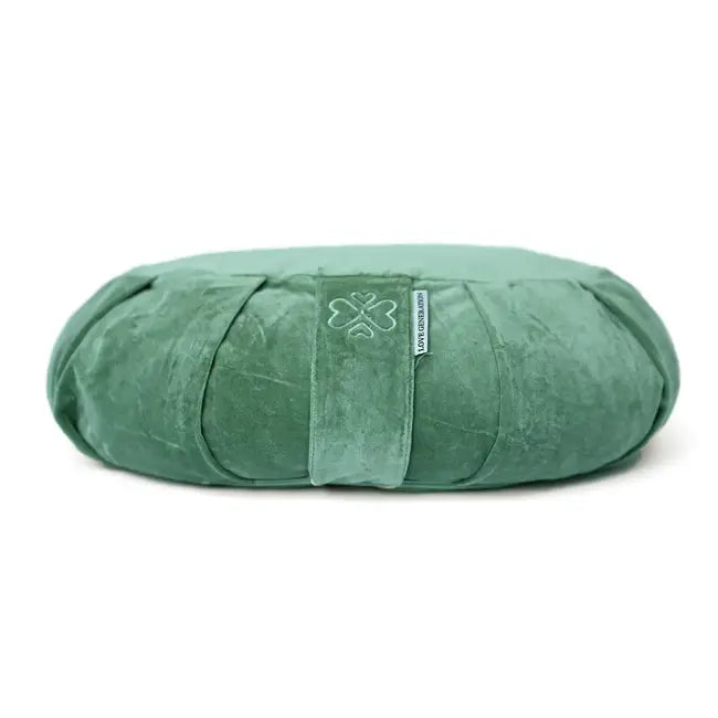 Meditatiekussen halve maan velvet - Love Generation - sea green
