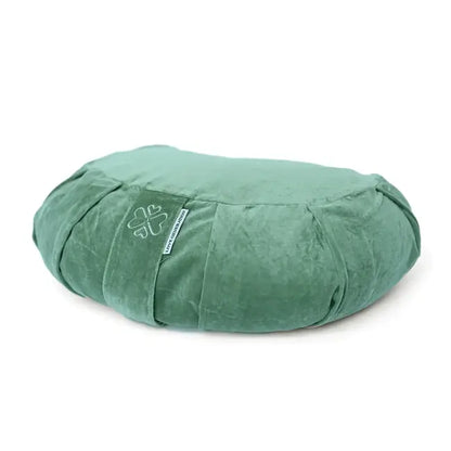 Meditatiekussen halve maan velvet - Love Generation - sea green