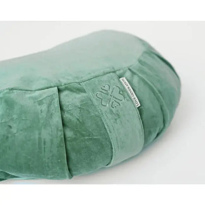 Meditatiekussen halve maan velvet - Love Generation - sea green