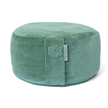 Meditatiekussen rond velvet - Love Generation - sea green