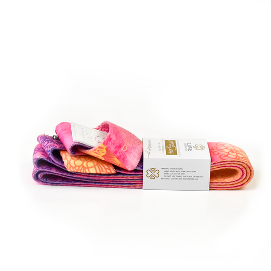 Yogamat draagriem print - Love Generation - royal