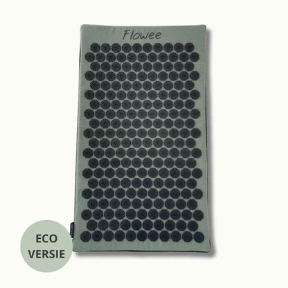 Spijkermat Eco - Flowee - groen / grijs - The Mindfulshop