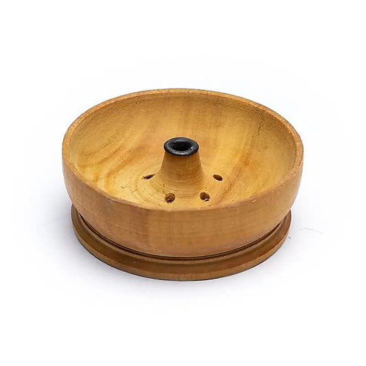 Wierookhouder kom licht hout - Mindfulshop - naturel