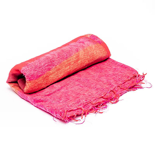 Yoga en mitatie deken - Mindfulshop - rood / roze / oranje