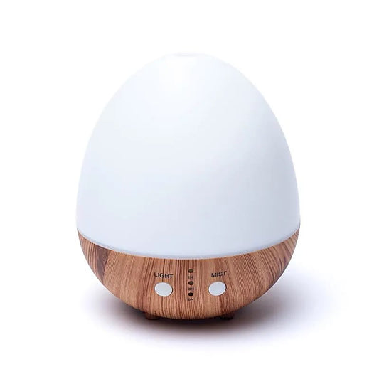 Diffuser ovaal met 7 kleuren led - Ultrasonic - wit / naturel