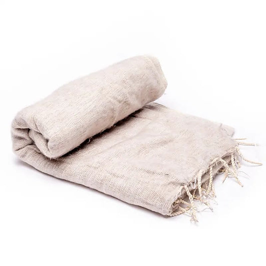 Yoga en meditatie deken - beige
