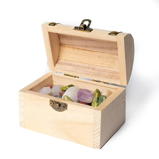 Schatkistje met 200 gram edelstenen - Mindfulshop