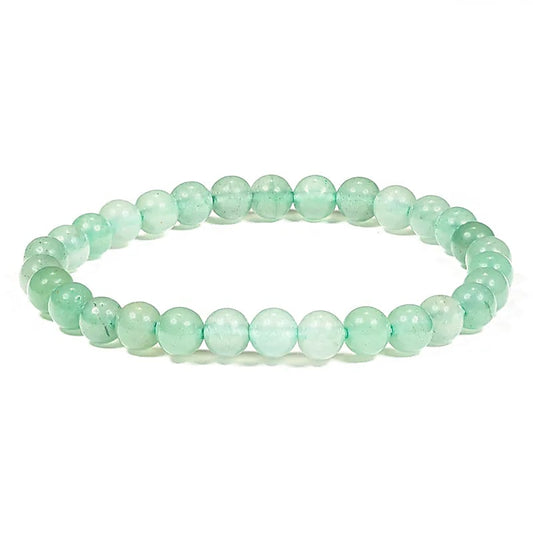 Edelsteen armband aventurijn 6mm - Mindfulshop - groen