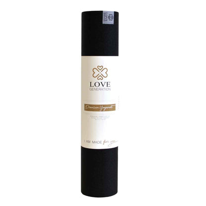 Yogamat premium 6 mm - Love Generation - diamond black