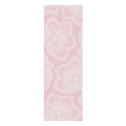 Yogamat Lotus print extra dik 6 mm sticky - Love Generation - roze