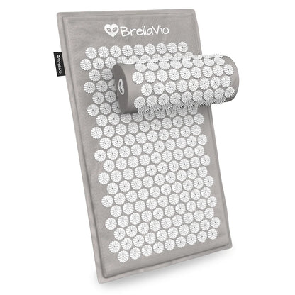 Spijkermat set met kussen - BrellaVio - grijs