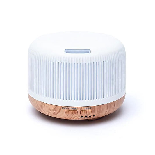 Diffuser rond met 7 kleuren led - Ultrasonic - wit / naturel