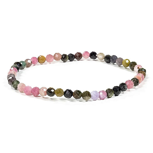 Edelsteen armband toermalijn mix 4mm - Mindfulshop - multicolor