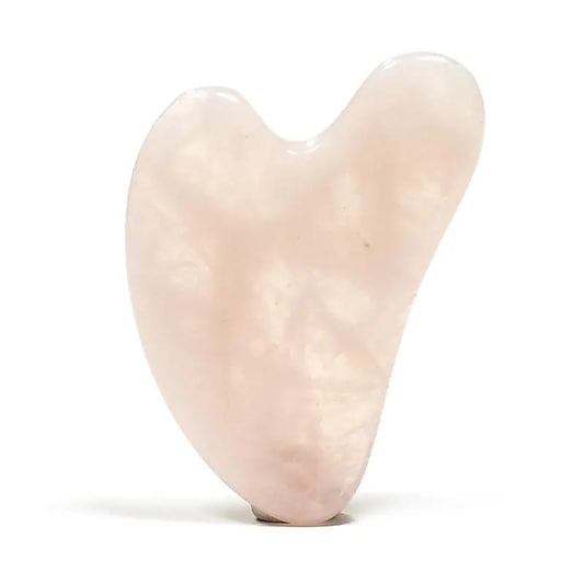 Gua sha massagetool rozenkwarts - Mindfulshop - roze