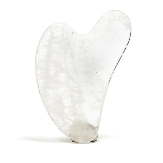 Gua sha massagetool bergkristal - Mindfulshop - wit