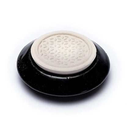Geursteen bloem des levens - Mindfulshop - zwart