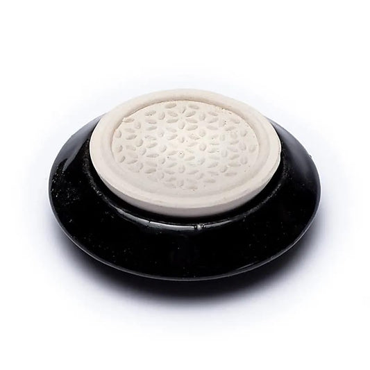 Geursteen bloem des levens - Mindfulshop - zwart