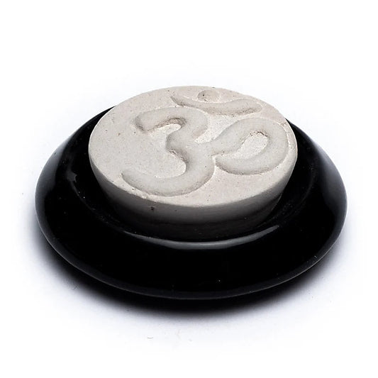 Geursteen ohm - Mindfulshop - zwart