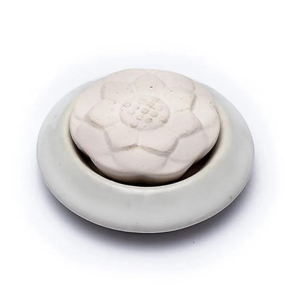Geursteen lotus - Mindfulshop - wit
