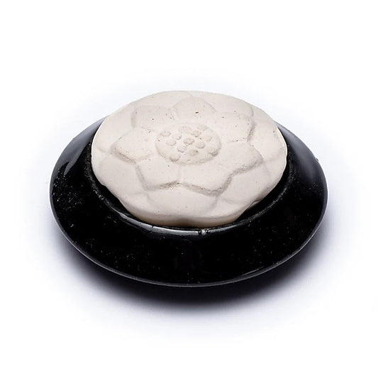 Geursteen lotus - Mindfulshop - zwart