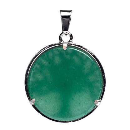 Edelsteen hanger voor ketting levensboom met groene aventurijn - Mindfulshop - zilver