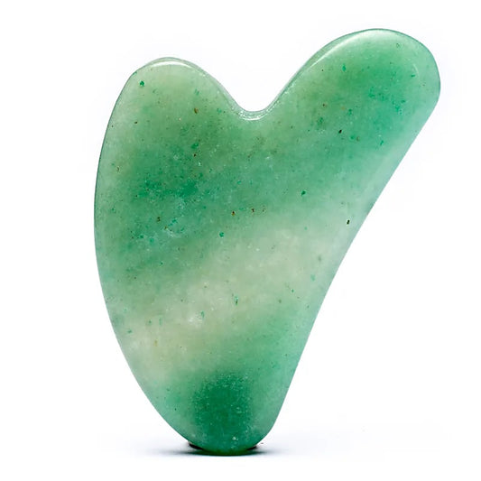 Gua sha massagetool groene aventurijn - Mindfulshop - groen