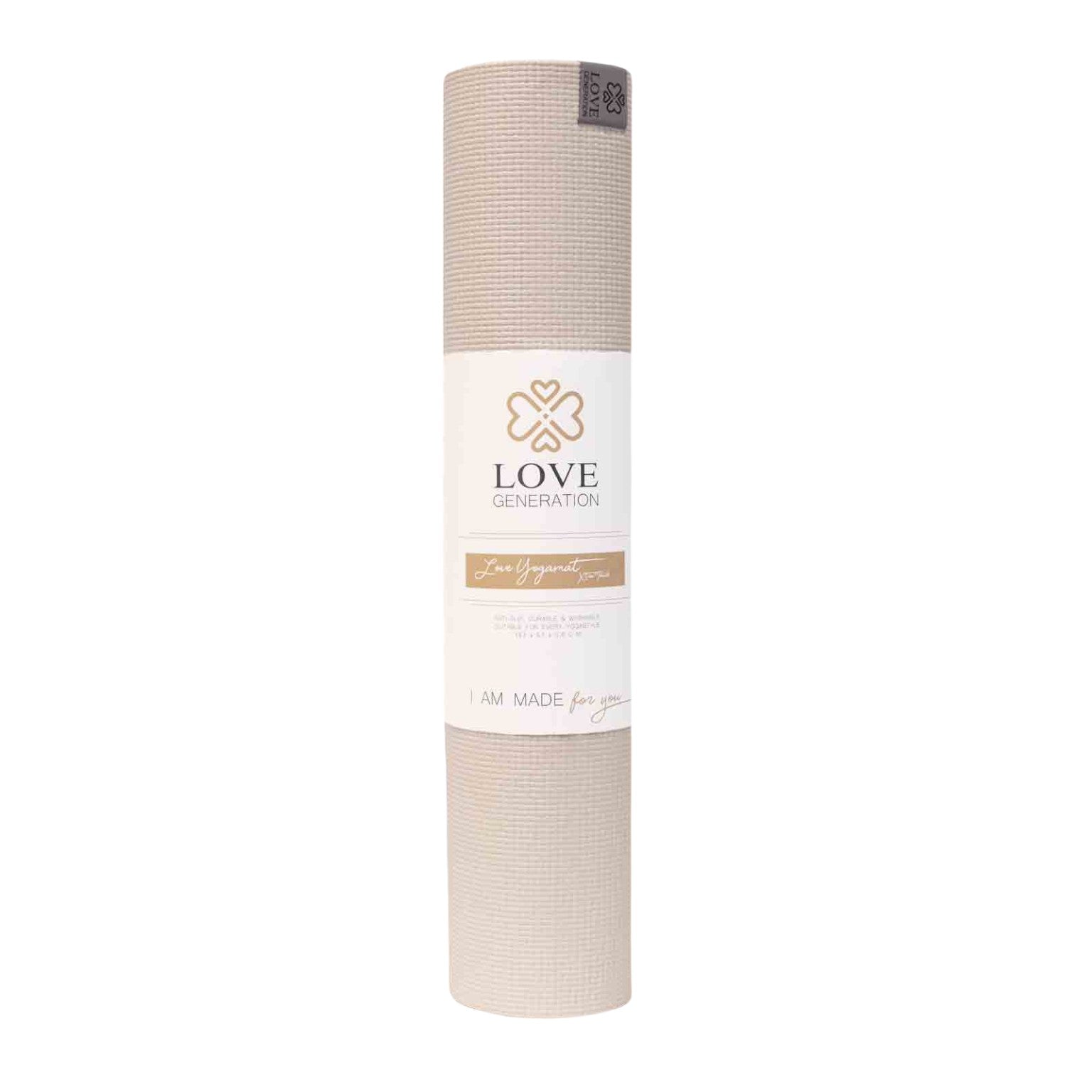 Yogamat extra dik 6 mm - Love Generation - zand