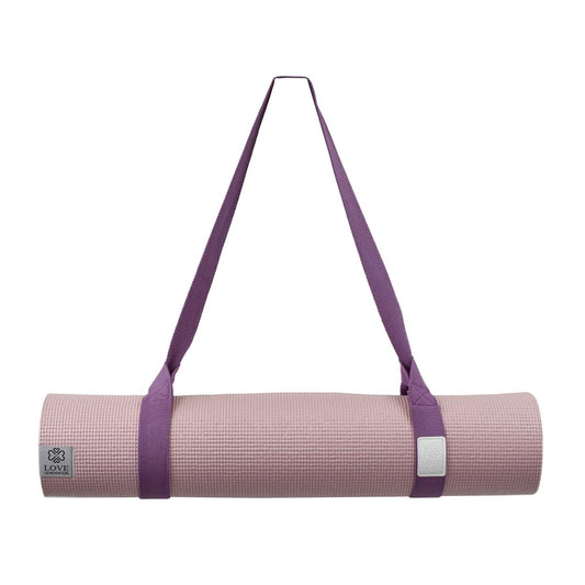 Yogamat draagriem - Love Generation - aubergine