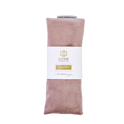 Oogkussen velvet met lavendel - Love Generation - pale pink