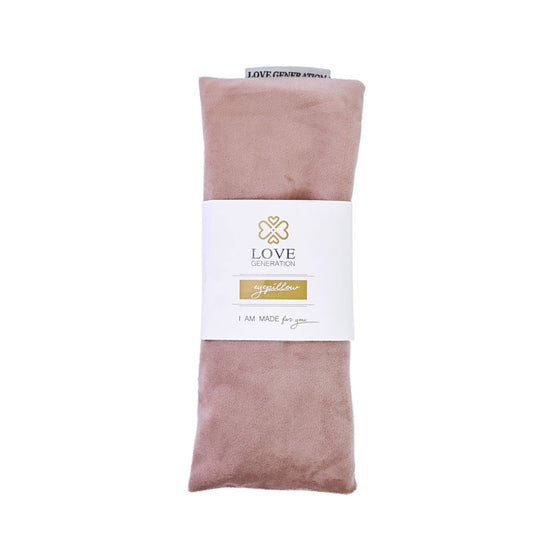 Oogkussen velvet met lavendel - Love Generation - pale pink