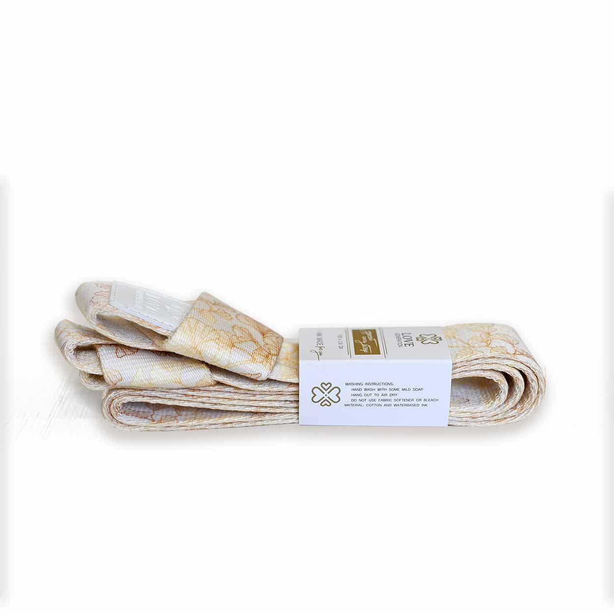 Yogamat draagriem print - Love Generation - golden flowers