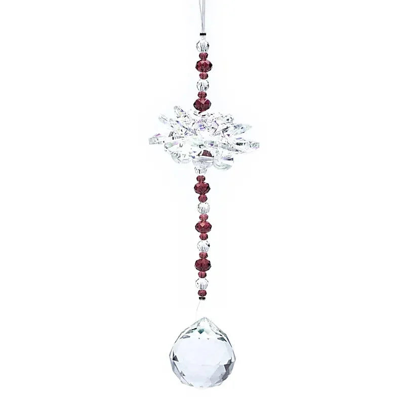 Regenboogkristal feng shui hanger met kristallen lotus - The Mindfulshop