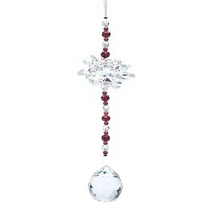 Regenboogkristal feng shui hanger met kristallen lotus - The Mindfulshop
