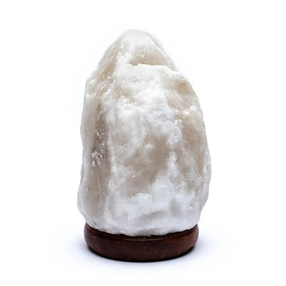 Zoutlamp ruw (1,5-2kg) met snoer en led lamp - Mindfulshop - grijs