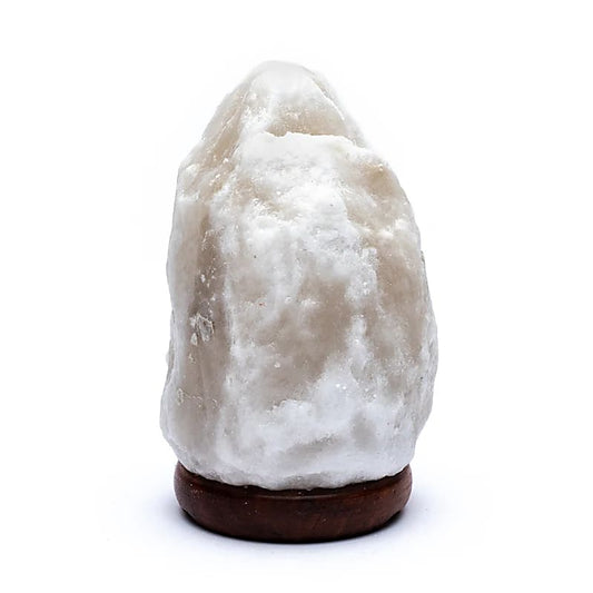Zoutlamp ruw (1,5-2kg) met snoer en led lamp - Mindfulshop - grijs