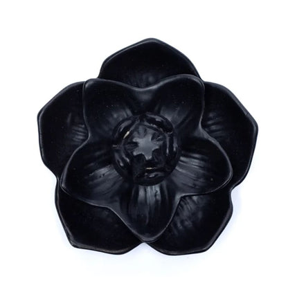 Backflow wierookhouder waterval lotusbloem - Mindfulshop - zwart