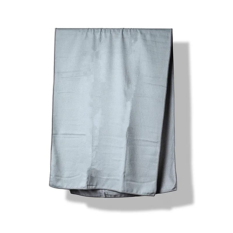 Yoga handdoek antislip - Yogi & Yogini - lichtgrijs