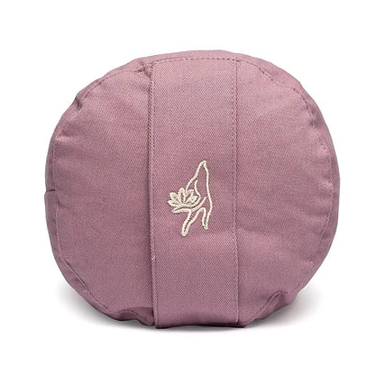 Yogabolster rond biokatoen - Yogi & Yogini - lila