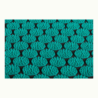 Spijkermat - Flowee  - grijs / zeegroen