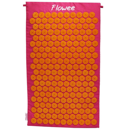 Spijkermat - Flowee  - fuchsia / oranje