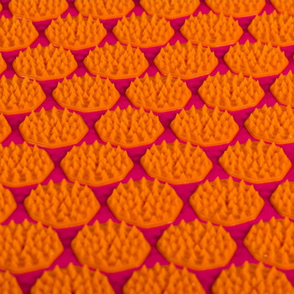 Spijkermat - Flowee  - fuchsia / oranje