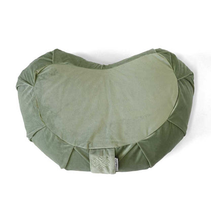 Meditatiekussen halve maan velvet - Love Generation - sage