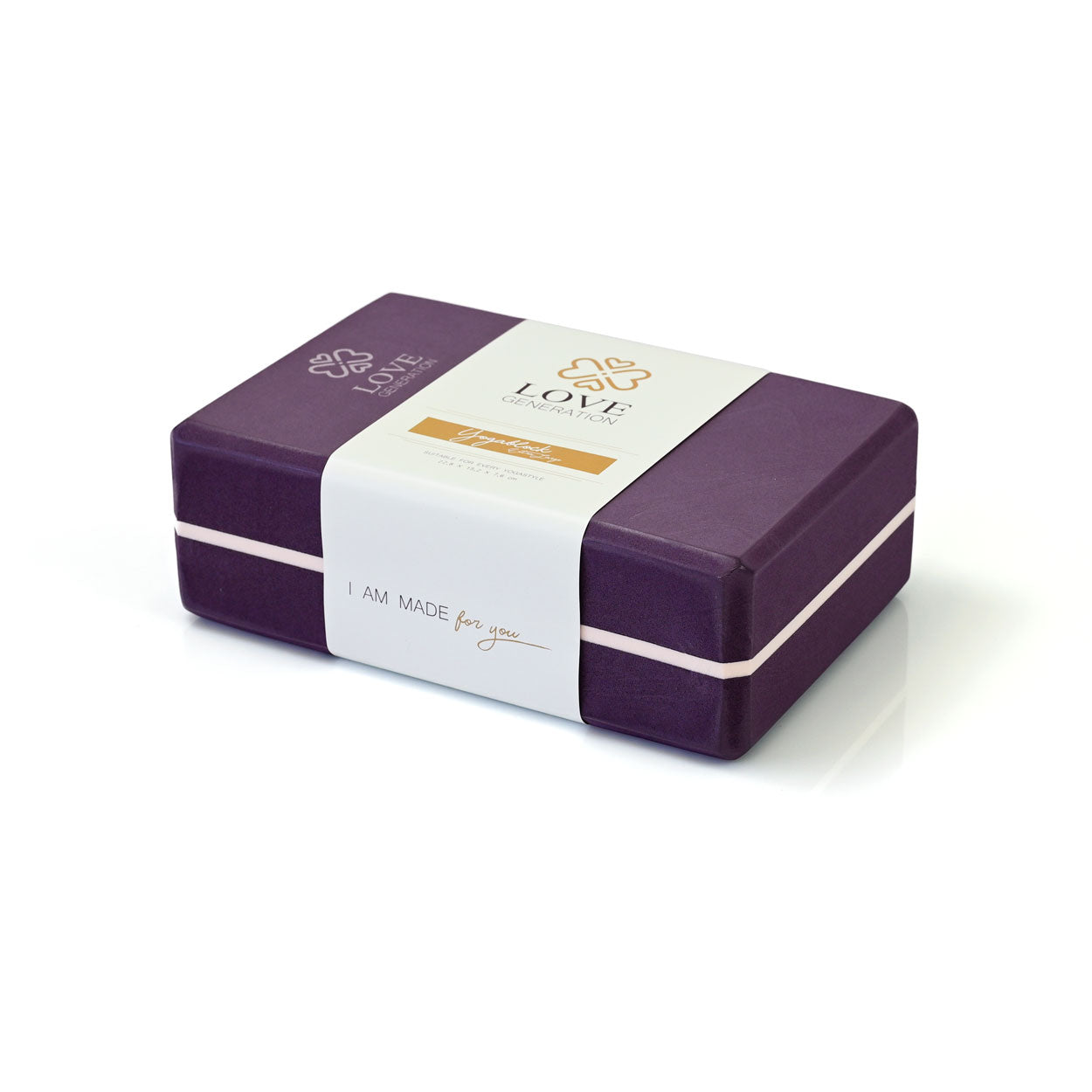 Yogablok foam - Love Generation - peaceful purple