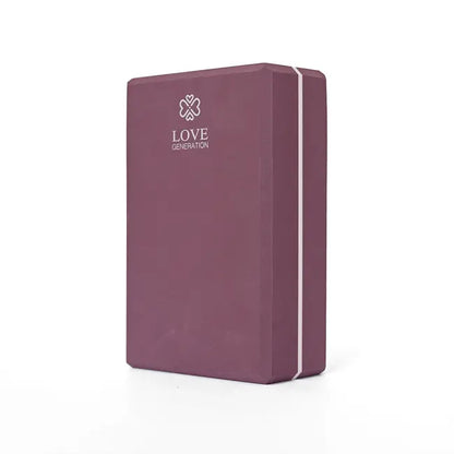 Paars Love Generation journal met wit logo op een witte achtergrond.