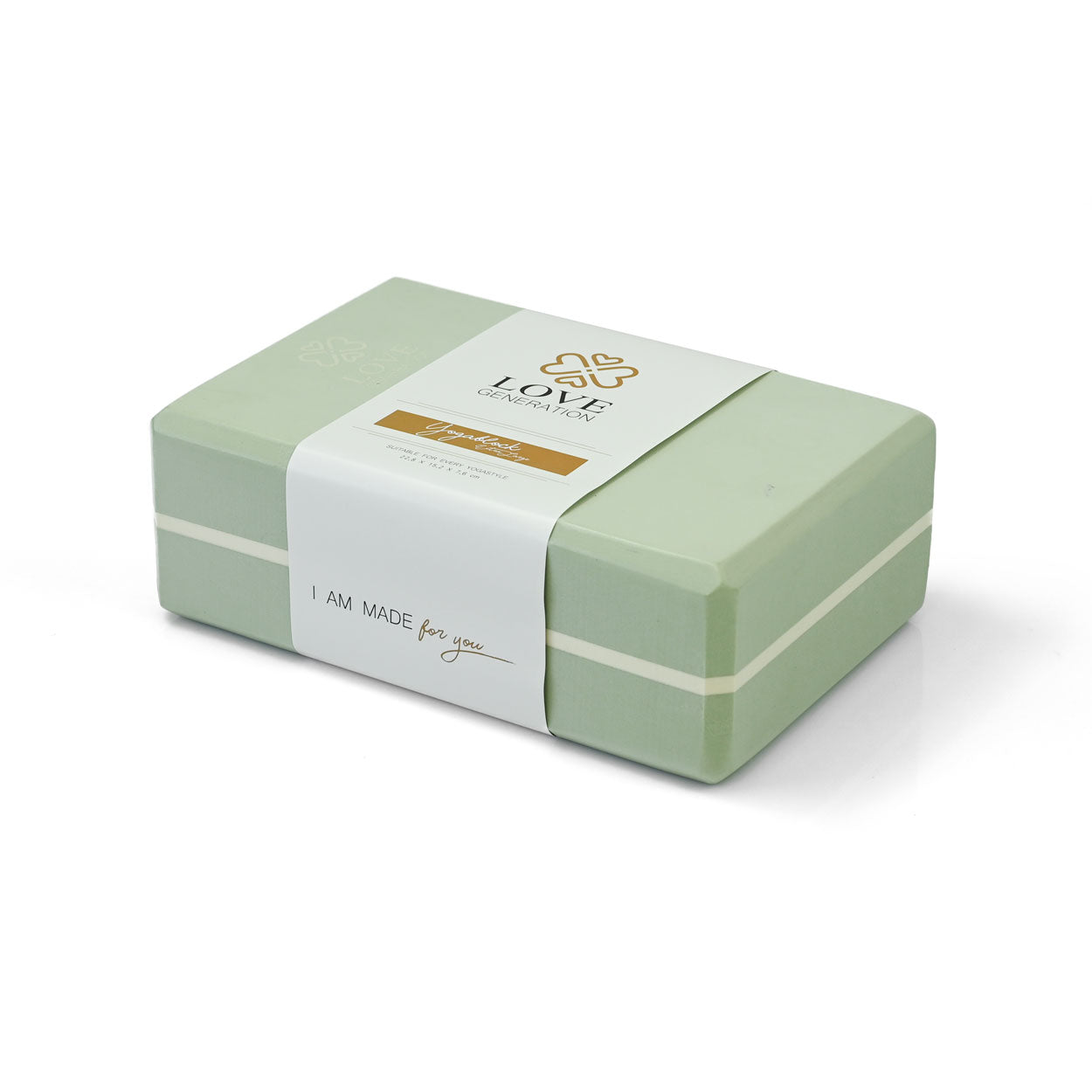 Yogablok foam - Love Generation - sage