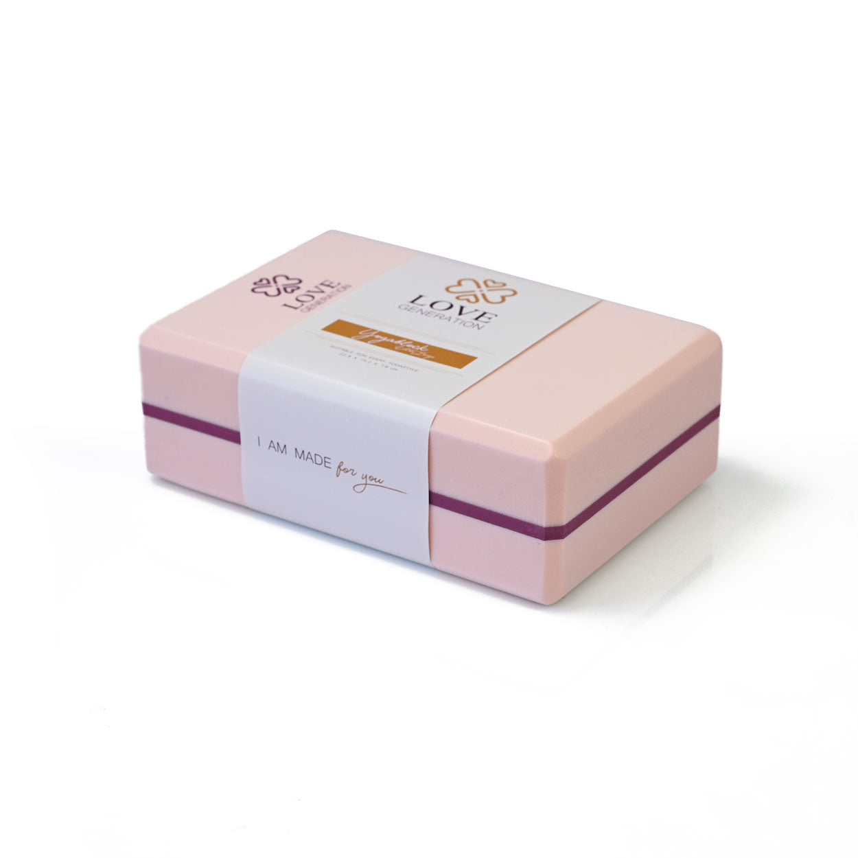 Yogablok foam - Love Generation - precious pink