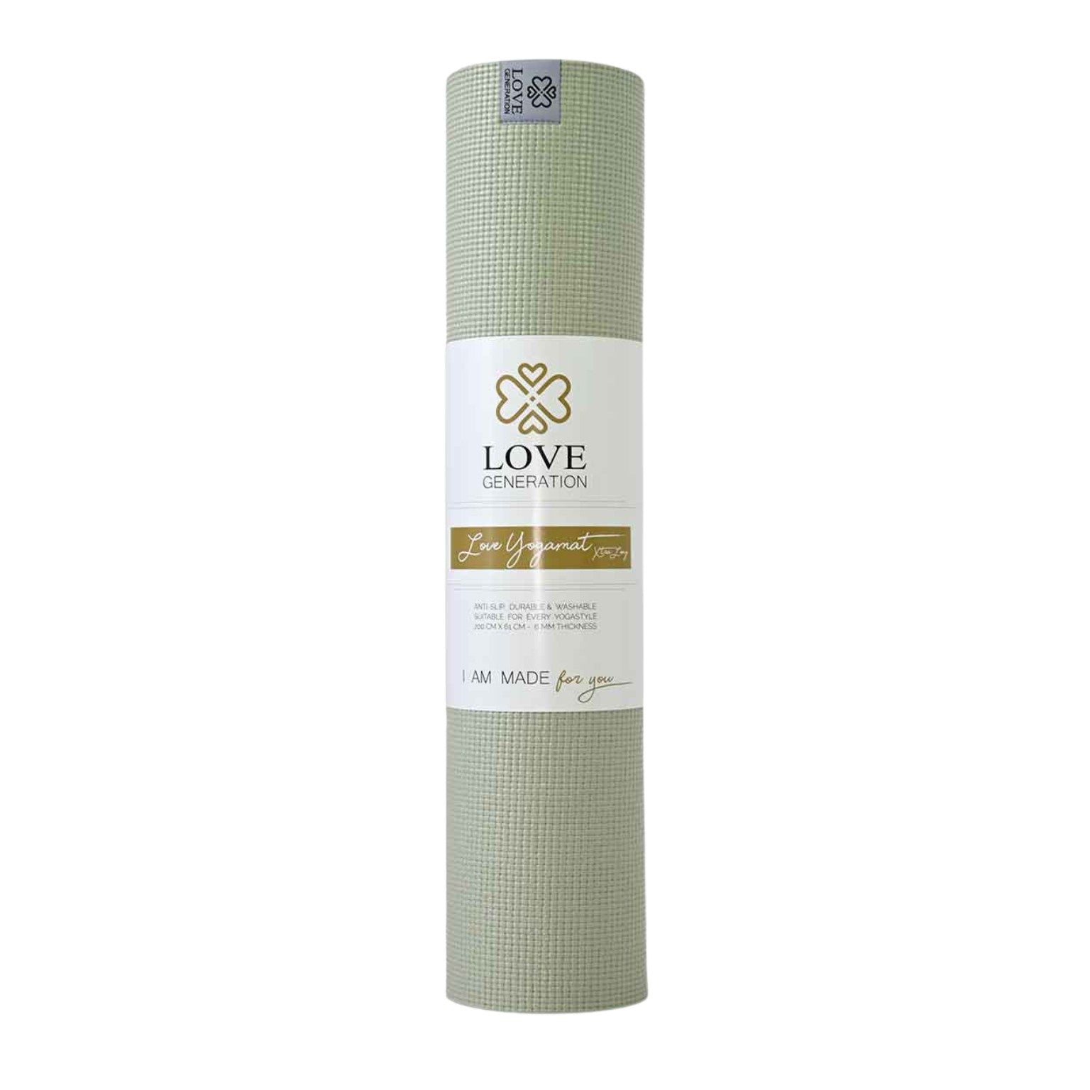Yogamat extra dik 6 mm - Love Generation - sage