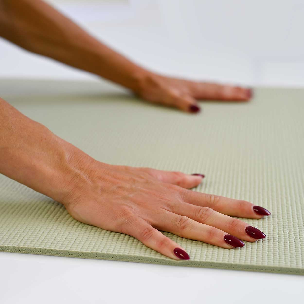 Yogamat extra lang en dik 6 mm - Love Generation - sage