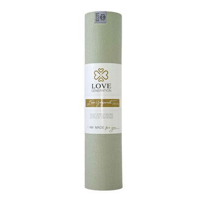 Yogamat extra lang en dik 6 mm - Love Generation - sage