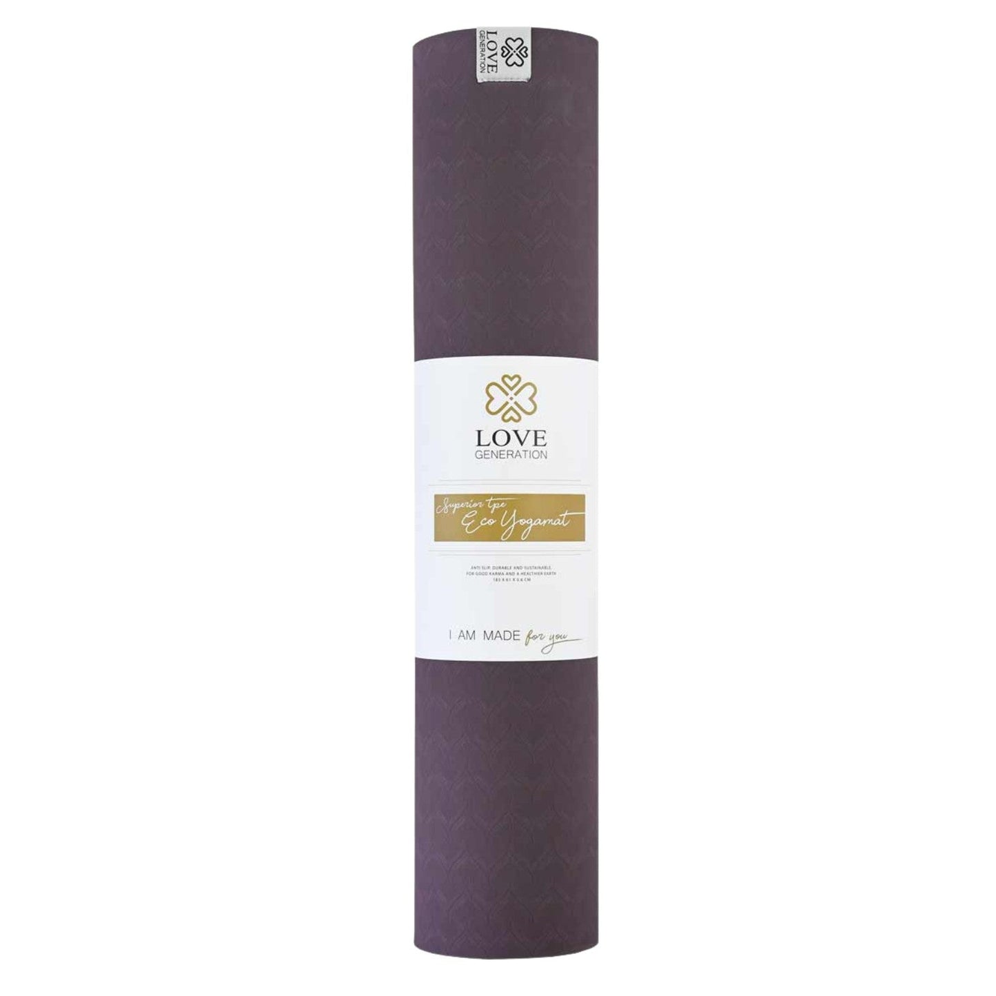 Yogamat superior TPE Eco 6 mm - Love Generation - passionate purple